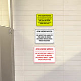 Signs ByLITA Classic Framed Gym Users Notice: We Accept No Liability For Loss or Injury Incurred While Using These Facilities Door or Wall Sign Easy Installation | Warning Health & Safety | Office & Venues