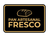Signs ByLITA Classic Framed Pan Artesanal Fresco Door or Wall Sign