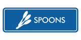 Signs ByLITA Standard Spoons Door or Wall Sign Easy Installation | Durable Construction | Kitchen Essentials | Hygiene | AirBnB Signs