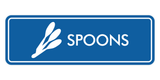 Signs ByLITA Standard Spoons Door or Wall Sign Easy Installation | Durable Construction | Kitchen Essentials | Hygiene | AirBnB Signs