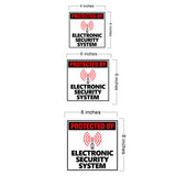 Square Plus Protected By Electronic Security System Door or Wall Sign | Warning Signage