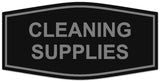 Signs ByLITA Fancy Cleaning Supplies Sign | Durable Plastic | Vibrant Colors | Powerful Foam Tape