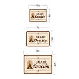 Classic Framed Plus Sala de Oración — Prayer Room Door or Wall Sign | Spanish - Church Room & Area Signs