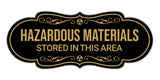 Signs ByLITA Designer Hazardous Materials Stored in this Area Wall or Door Sign