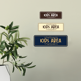 Signs ByLITA Standard Kids Area (Toy vector) Wall or Door Sign