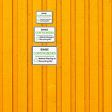 Classic Framed Plus Rinse Containers Before Placing In Recycling Bin Door or Wall Sign | Waste Disposal Etiquette