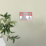 Classic Framed Plus Precaución Caída de Objetos Lleve Equipo de protección Door or Wall Sign | Business Warning Signage