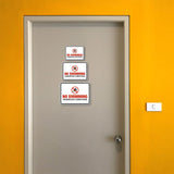 Classic Framed Plus No Swimming – Hazardous Conditions Door or Wall Sign | Miscellaneous Warning Signs - Industrial & Construction