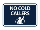 Classic Framed No Cold Callers Wall or Door Sign