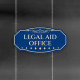 Victorian Plus Legal Aid Office Wall or Door Sign | Legal and Courtroom Decoration