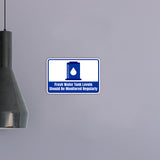 Classic Framed Plus Fresh Water Tank Levels Should Be Monitored Regularly Wall or Door Sign | RV Accessories