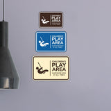 Signs ByLITA Classic Framed Children's Play Area - Supervise Kids at All Times Wall or Door Sign