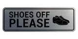Standard Shoes Off Please (Classic Shoes) Wall or Door Sign