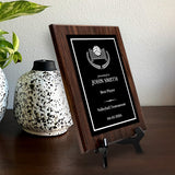 Volleyball Customizable Wooden Award Plaque | Easel Mount Option | Achievement and Recognition Personalizable Plaques