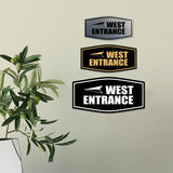 Fancy West Entrance Wall or Door Sign
