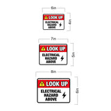 Classic Framed Plus Look Up – Electrical Hazard Above Door or Wall Sign | Miscellaneous Warning Signs - Industrial & Construction