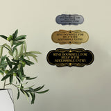 Signs ByLITA Designer Ring Doorbell for Help with Accessible Entry Wall or Door Sign
