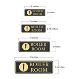 Standard Plus Boiler Room Wall or Door Sign | Workplace Safety Signage