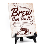 Coffee Lover's Table Sign with Acrylic Stand (6x8“) | Coffee Lovers | Office & Home Table Signs
