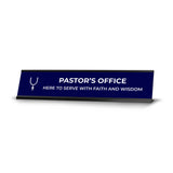 Church Leader Role and Titles 2 x 10" Desk Sign with Aluminium Frame