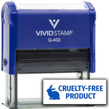 All Quality Cruelty-Free Product Self-Inking Rubber Stamp