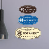 Victorian NOT an EXIT (Running Man) Wall or Door Sign
