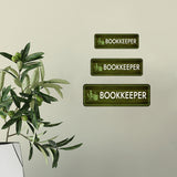Standard Plus Bookkeeper Door or Wall Sign | Office & Library Signage