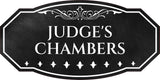 Victorian Plus Judge's Chambers Wall or Door Sign | Legal and Courtroom Decoration