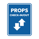 Signs ByLITA Portrait Round Props Check-In/Out Door or Wall Sign Easy Installation | Directing Artists & Co-Workers | Music | Concert | Festivals