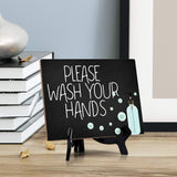 Signs ByLITA Please Wash Your Hands, Hygiene Sign, 6" x 8"