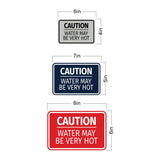 Signs ByLITA Classic Framed Caution Water May be Very Hot Durable Sign | Easy Installation | Elegant Design Wall or Door Sign