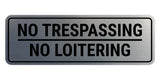 Signs ByLITA Standard No Trespassing No Loitering Wall or Door Sign | Office & Home Signage