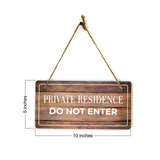 Business Signs | Rustic Oak Wood 5 x 10" Hanging Signs