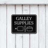 Classic Framed Plus Galley Supplies Door or Wall Sign | Boats & Yachts Signage