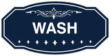 Signs ByLITA Victorian Wash Wall or Door Sign - Laser-Engraved Lettering | Durable ABS Plastic | Vibrant Colors | Powerful Foam Tape