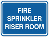 Signs ByLITA Classic Framed FIRE SPRINKLER RISER ROOM Door or Wall Sign Durable Plastic | Easy Installation | Elegant Design