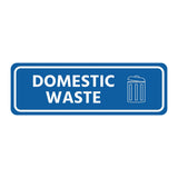 Signs ByLITA Standard Domestic Waste Door or Wall Sign Durable ABS Plastic | Laser Engraved | Easy Installation | Elegant Design