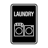 Signs ByLITA Portrait Round Laundry Wall or Door Sign