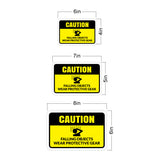 Classic Framed Plus Caution Falling Objects Wear Protective Gear Door or Wall Sign | Workplace Health and Safety Warning Signage