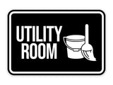 Classic Framed Utility Room Wall or Door Sign