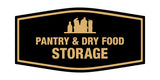 Signs ByLITA Fancy Pantry and Dry Food Storage Decoration Wall or Door Sign