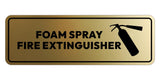 Signs ByLITA Standard Foam Spray Fire Extinguisher Door or Wall Sign | Easy Installation | Elegant Design