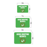 Classic Framed Plus Avoid Dropping Weights Door or Wall Sign | Gym Etiquette