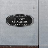Victorian Plus Judge's Chambers Wall or Door Sign | Legal and Courtroom Decoration