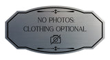 Signs ByLITA Victorian No Photos: Clothing optional Wall or Door Sign