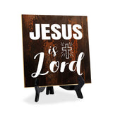 Religious Home Decor 5"x 5" Square Table Sign With Acrylic Easel