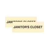 Basic Janitor's Closet Door/Wall Sign (Multipack)