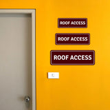 Standard Plus Roof Access Wall or Door Sign | Public Spaces Signage