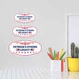 Victorian Plus Veteran's Strong Legacy Wall or Door Sign | Honor Veterans with Military Signs | US Pride | Businesses and Homes