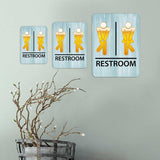 Portrait Round Plus - Fun Bar Restroom Wall or Door Sign | Fun Restroom Sign
